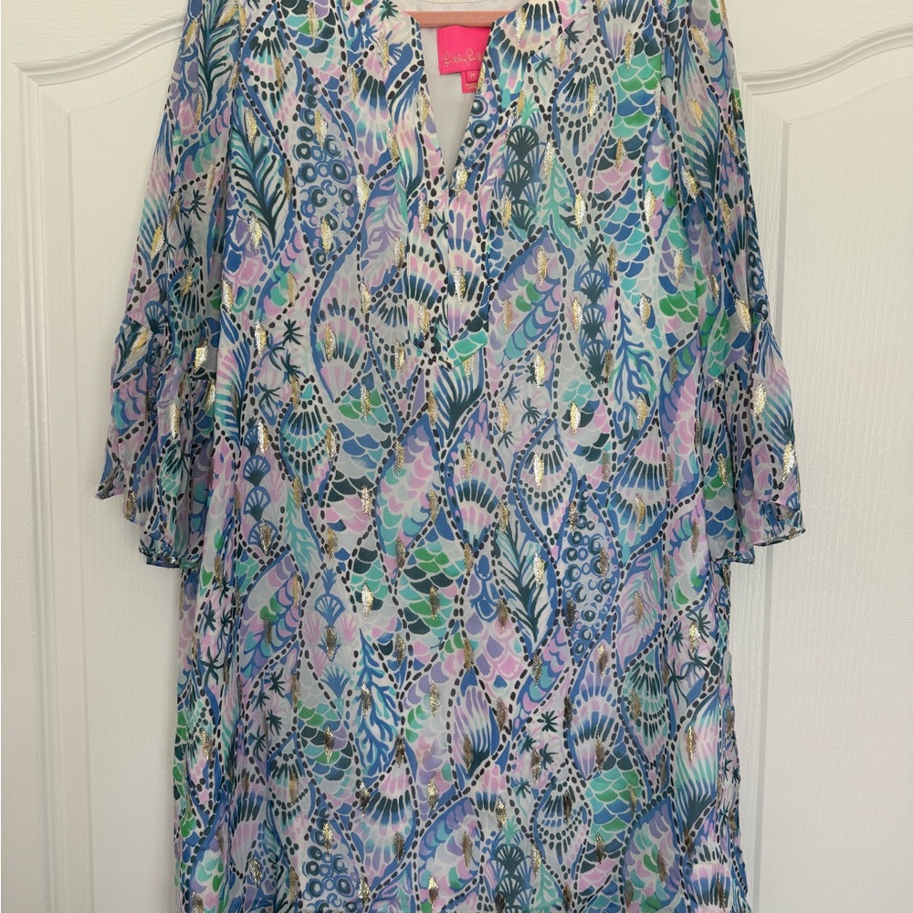 EUC Lilly Pulitzer Elenora Medium Tails Of The Sea Dress *worn Once